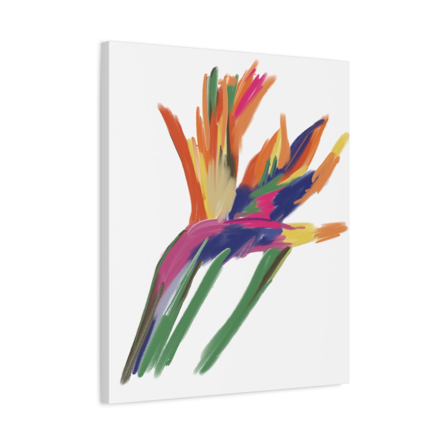 Canvas Print - Bird of Paradise in Lively Colours