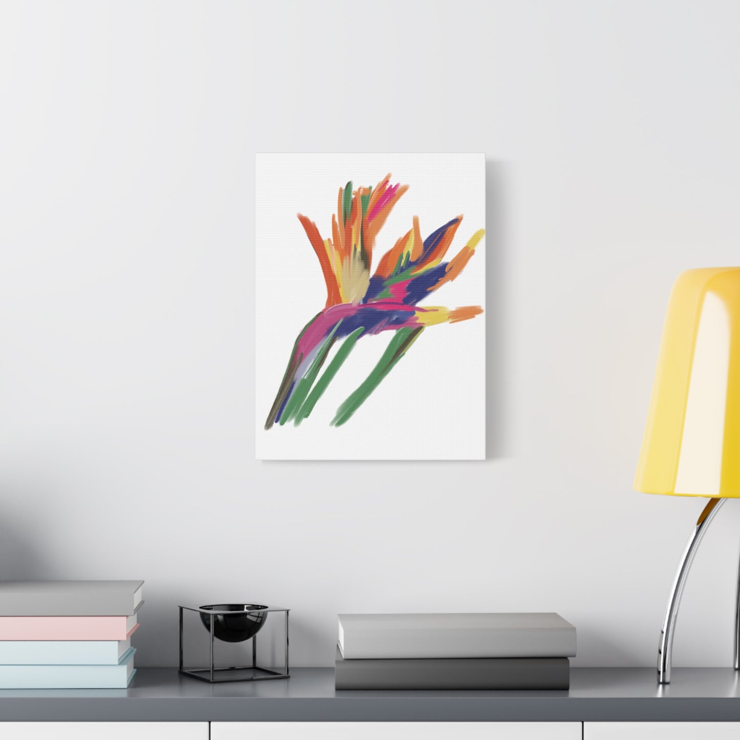Canvas Print - Bird of Paradise in Lively Colours