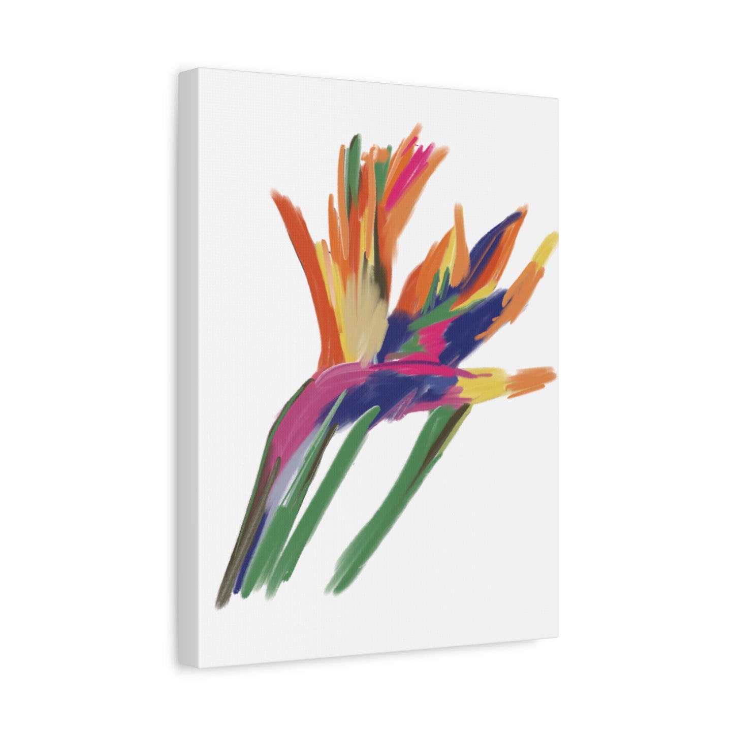 Canvas Print - Bird of Paradise in Lively Colours
