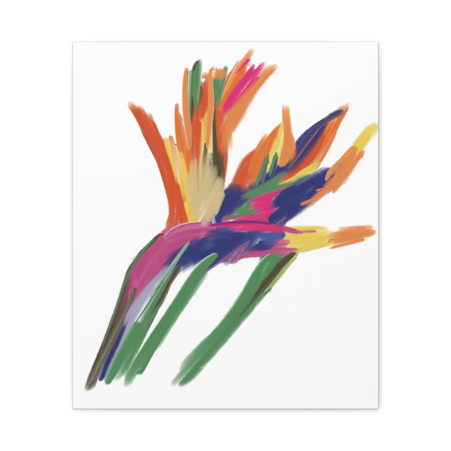 Canvas Print - Bird of Paradise in Lively Colours