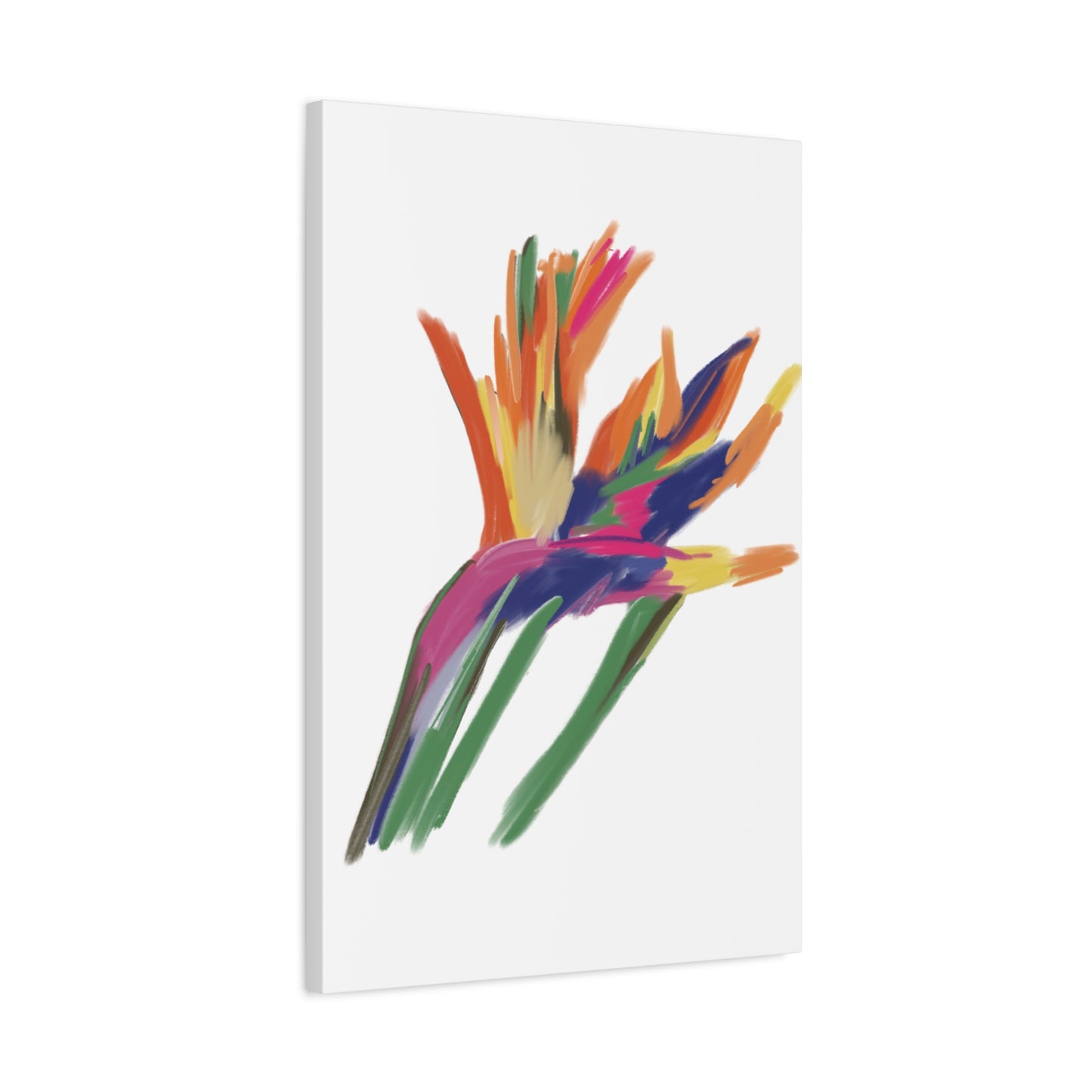 Canvas Print - Bird of Paradise in Lively Colours