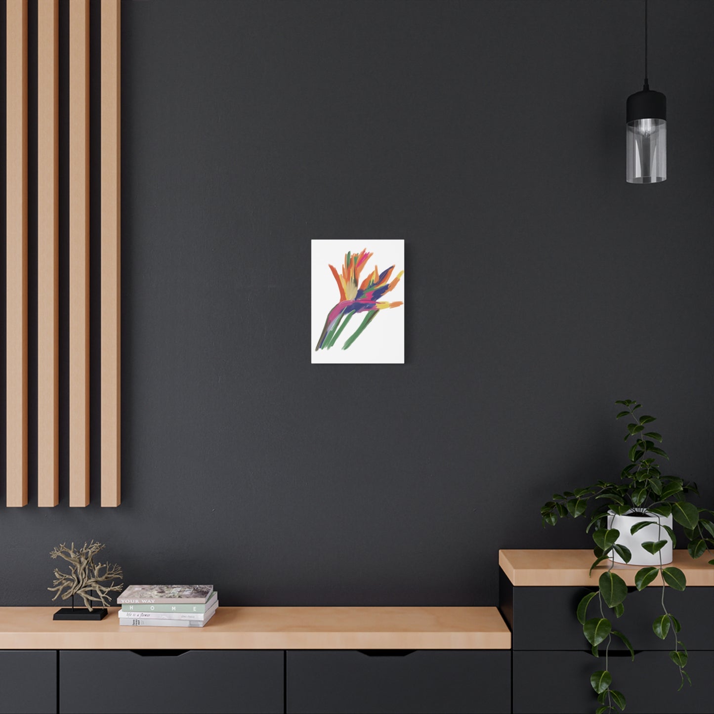 Canvas Print - Bird of Paradise in Lively Colours