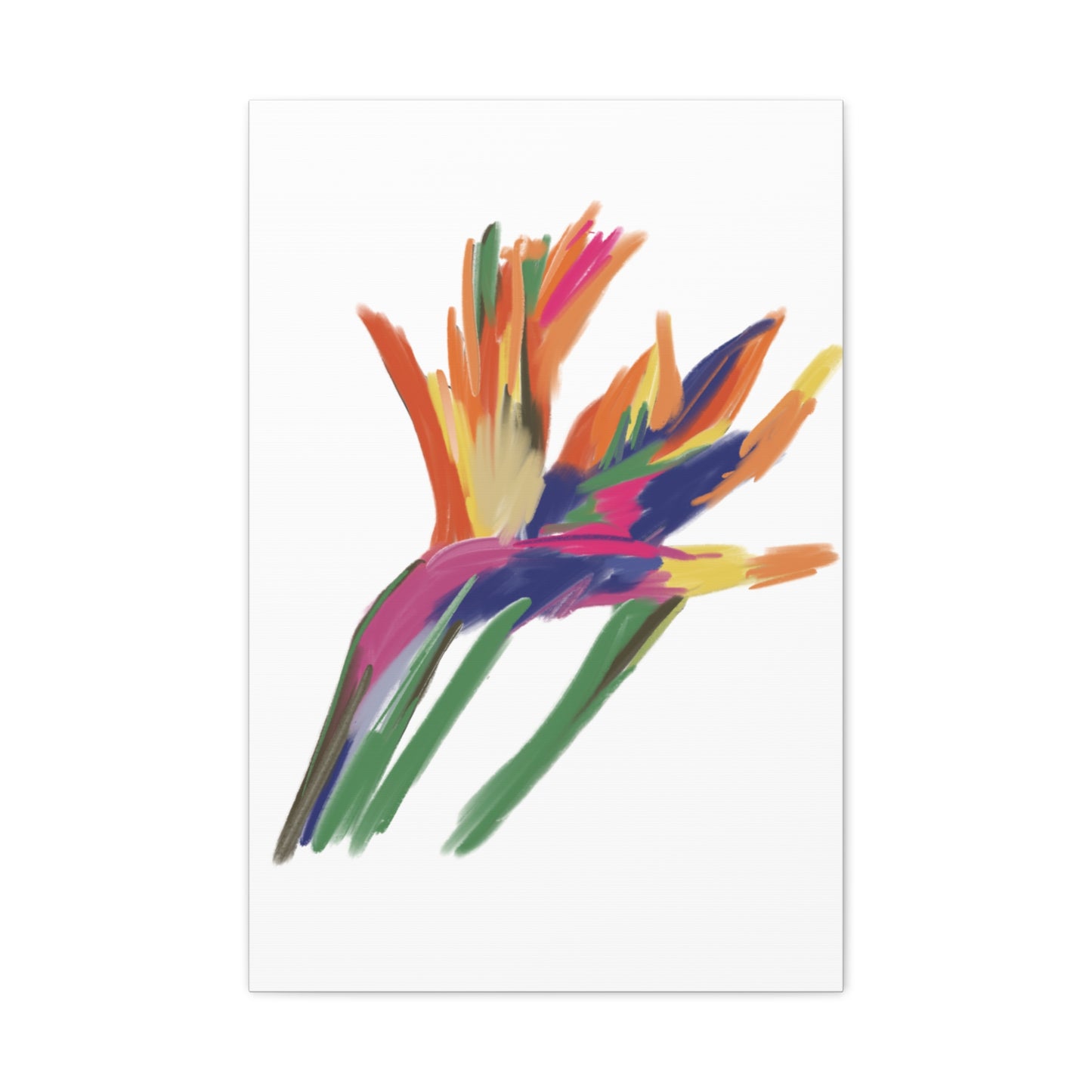 Canvas Print - Bird of Paradise in Lively Colours