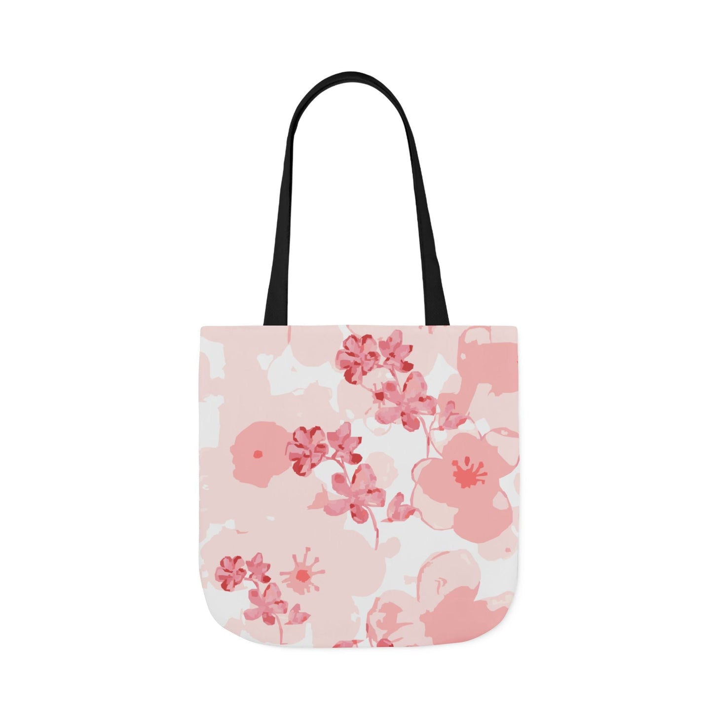Canvas Tote Bag with Cherry Blossoms - Artmakeyourmark.com