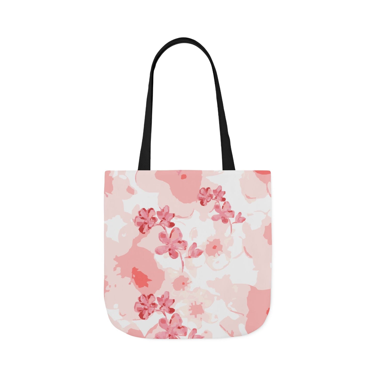 Canvas Tote Bag with Cherry Blossoms - Artmakeyourmark.com