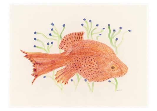 Fish in Orange in Watercolour