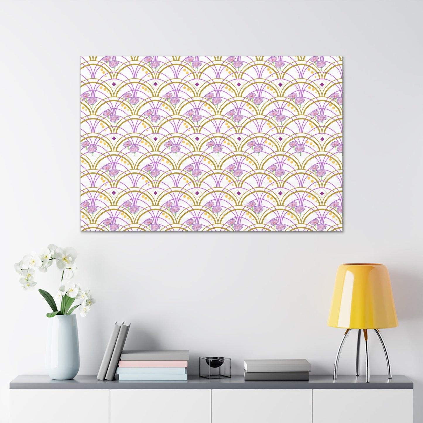 French Art Deco Design on Canvas - Artmakeyourmark.com