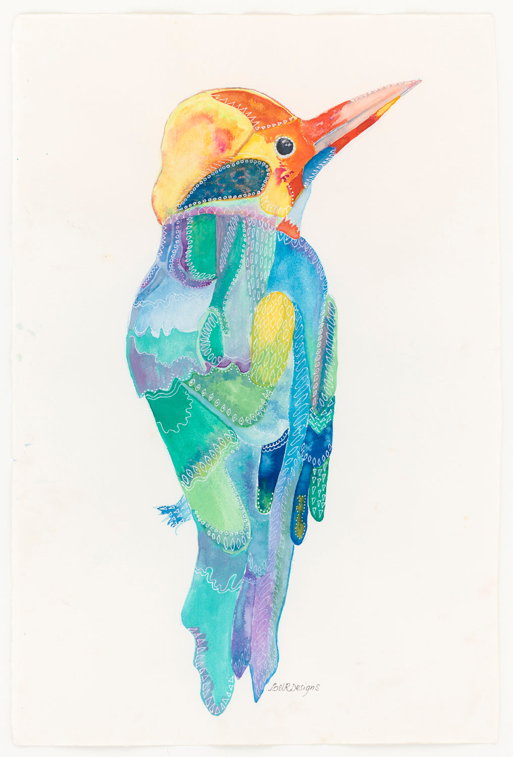 Bird with Intricate Patterns