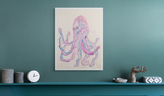 Octopus in Mauves and Blues