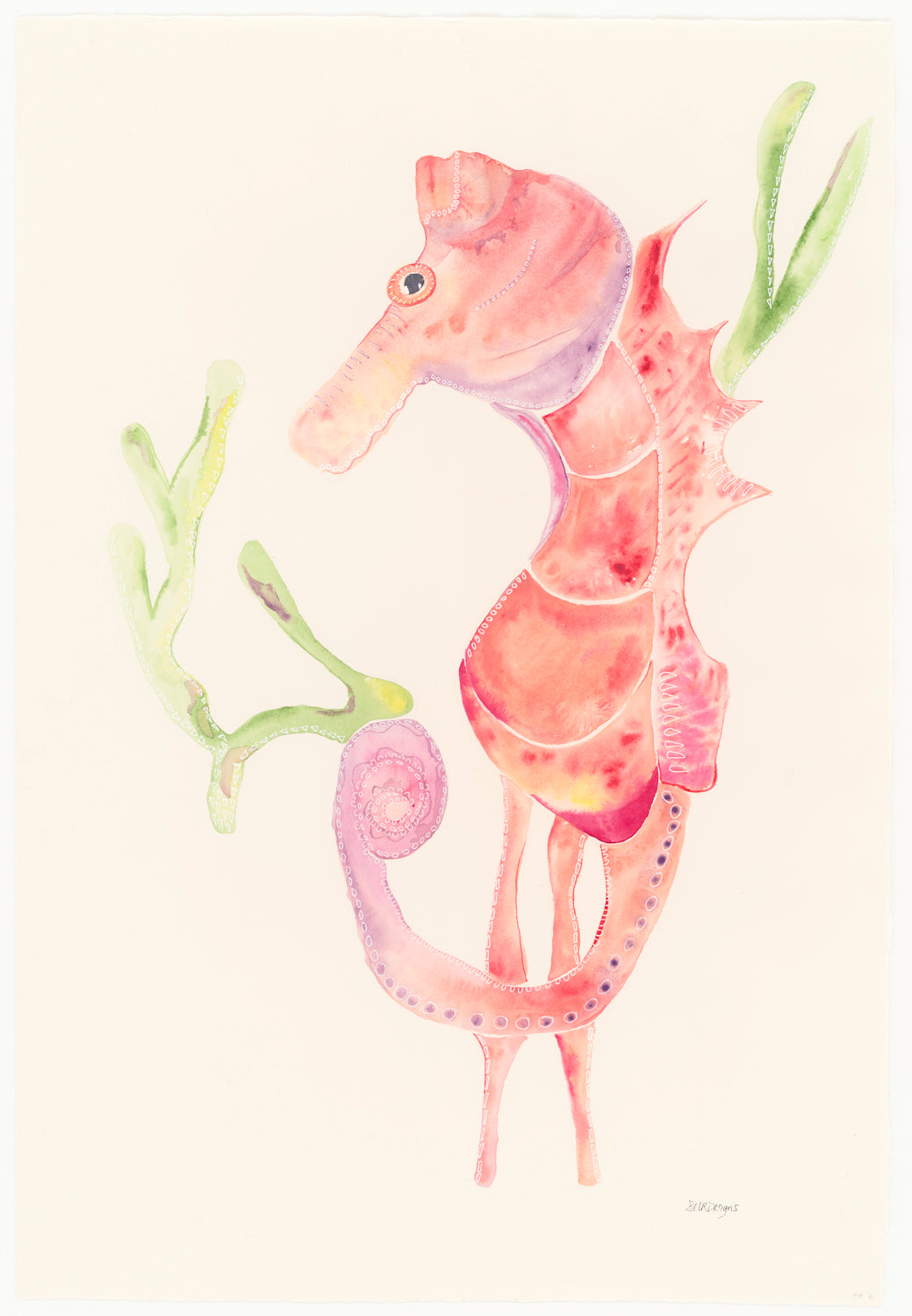 Seahorse in Orange
