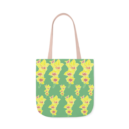 Canvas Tote Bag with Yellow Gladioli