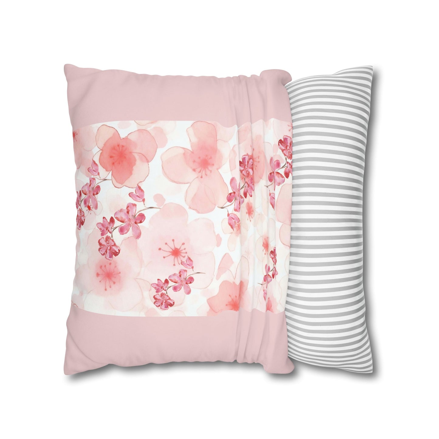 Cushion Cover with Cherry Blossoms