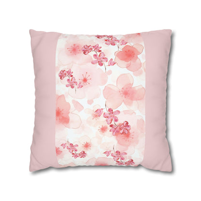 Cushion Cover with Cherry Blossoms