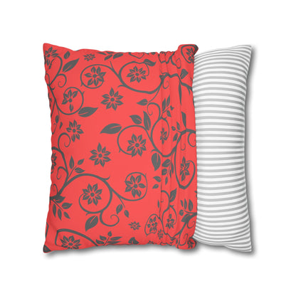 Cushion Cover with Filigree Design and Strawberries