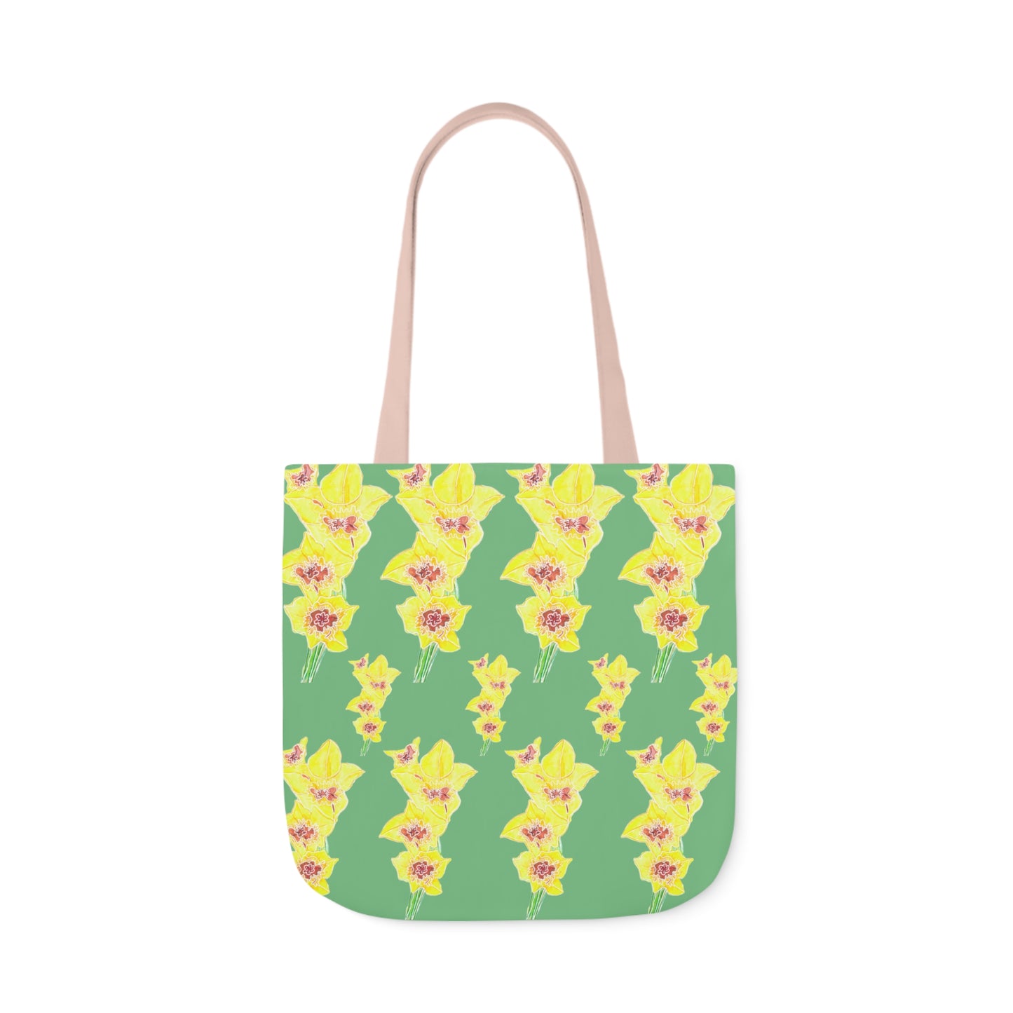 Canvas Tote Bag with Yellow Gladioli