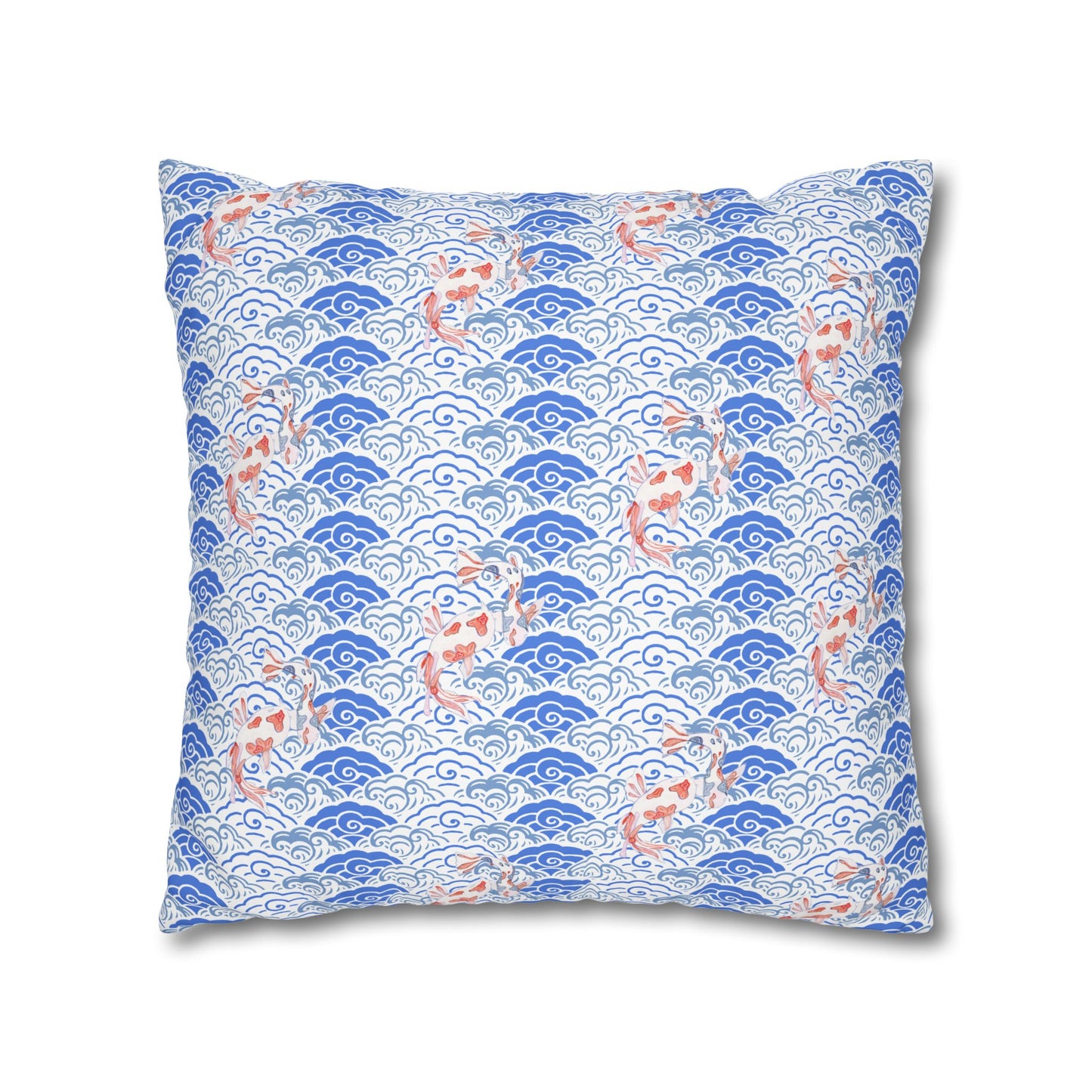 Cushion Cover with Koi Fish