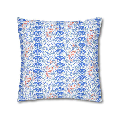 Cushion Cover with Koi Fish