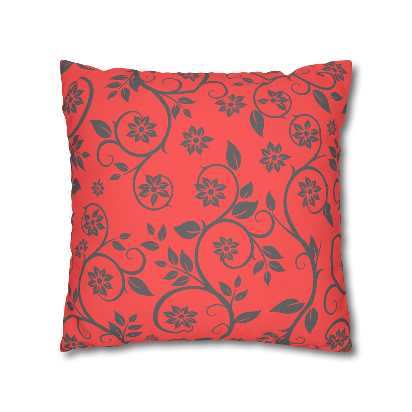 Cushion Cover with Filigree Design and Strawberries