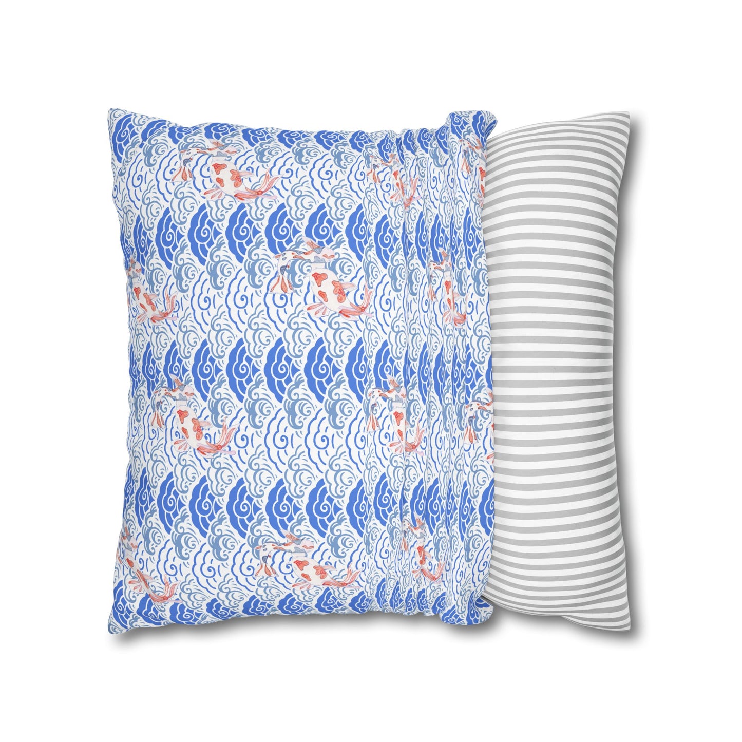 Cushion Cover with Koi Fish