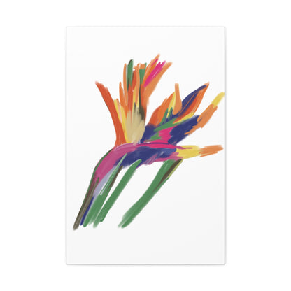 Canvas Print - Bird of Paradise in Lively Colours