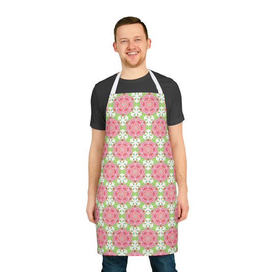 Apron with Abstract Rose Design - Artmakeyourmark.com