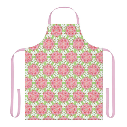 Apron with Abstract Rose Design - Artmakeyourmark.com