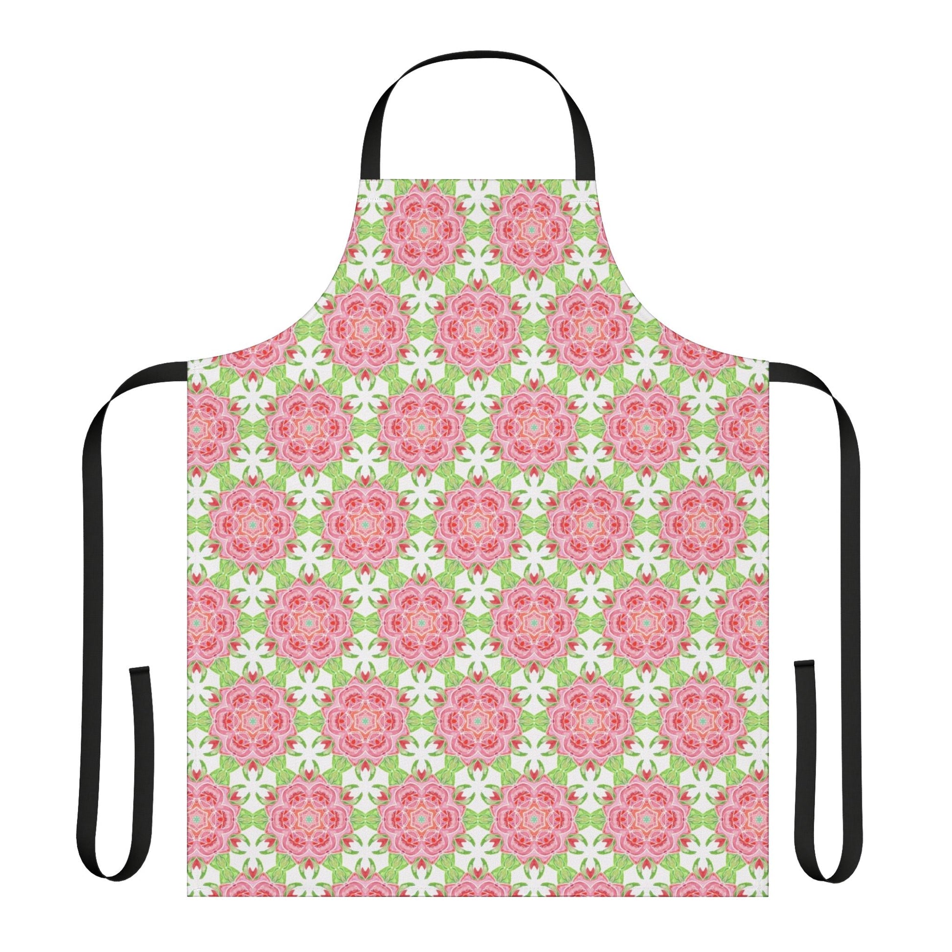 Apron with Abstract Rose Design - Artmakeyourmark.com