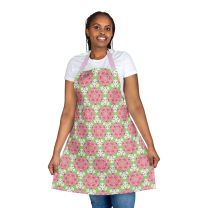 Apron with Abstract Rose Design - Artmakeyourmark.com