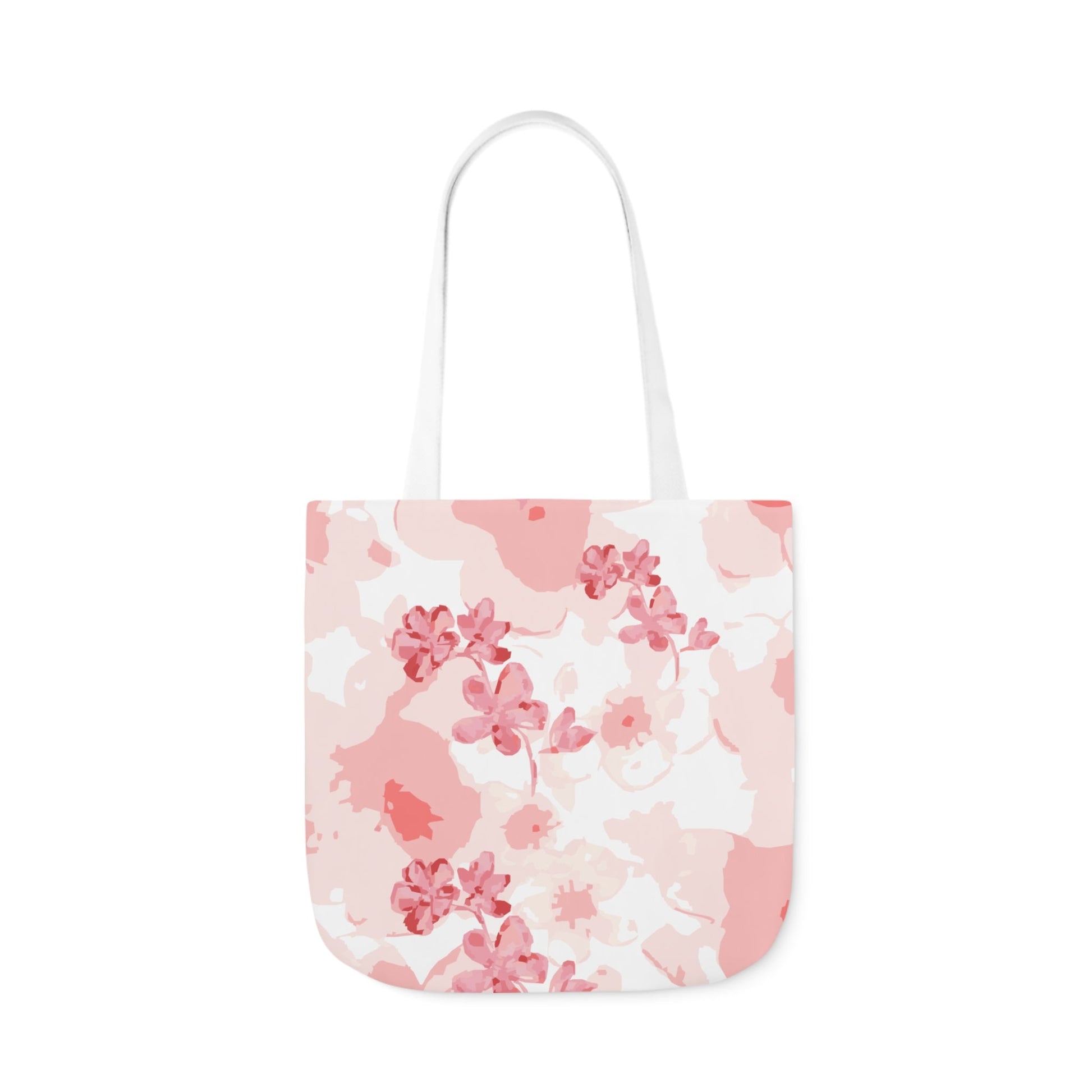 Canvas Tote Bag with Cherry Blossoms - Artmakeyourmark.com