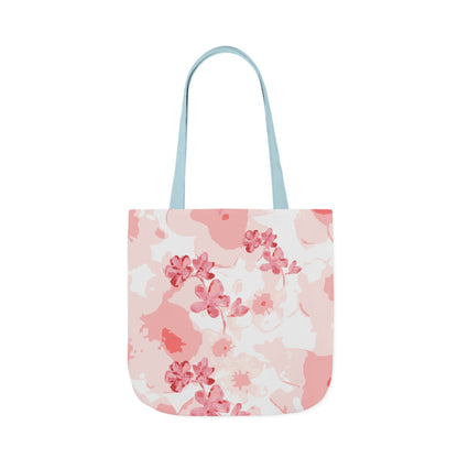 Canvas Tote Bag with Cherry Blossoms - Artmakeyourmark.com