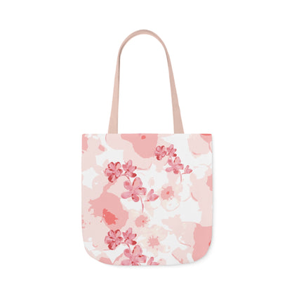 Canvas Tote Bag with Cherry Blossoms - Artmakeyourmark.com