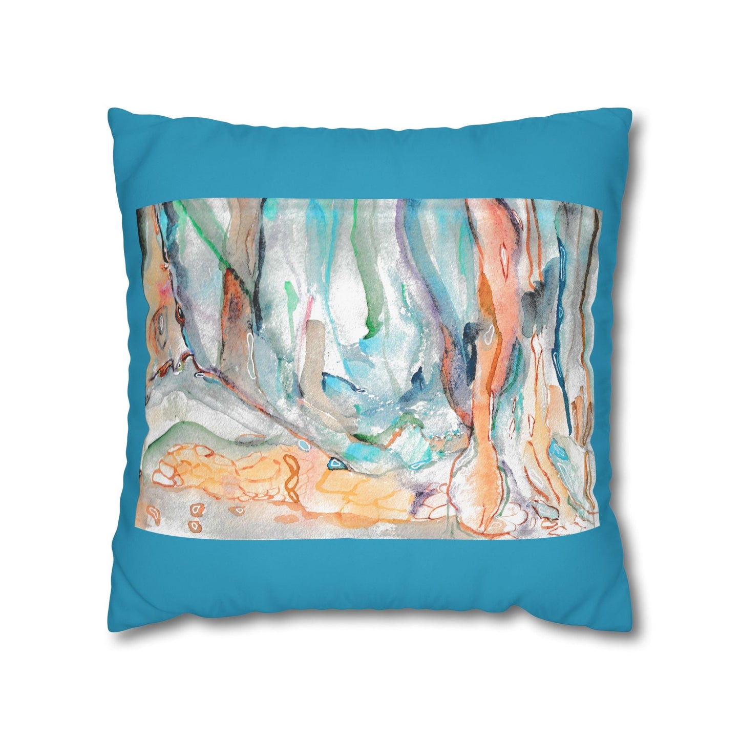 Cushion Cover with Australian Bush Landscape - Artmakeyourmark.com