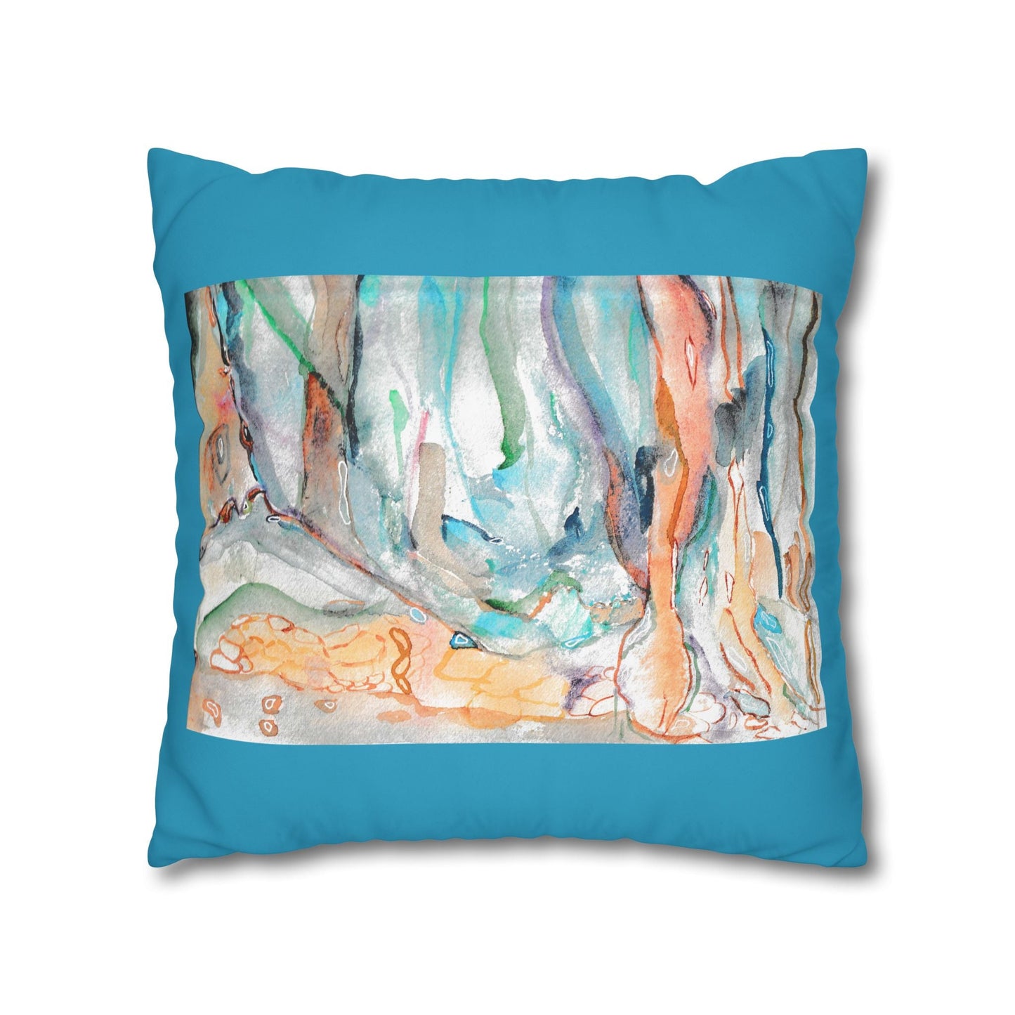 Cushion Cover with Australian Bush Landscape - Artmakeyourmark.com