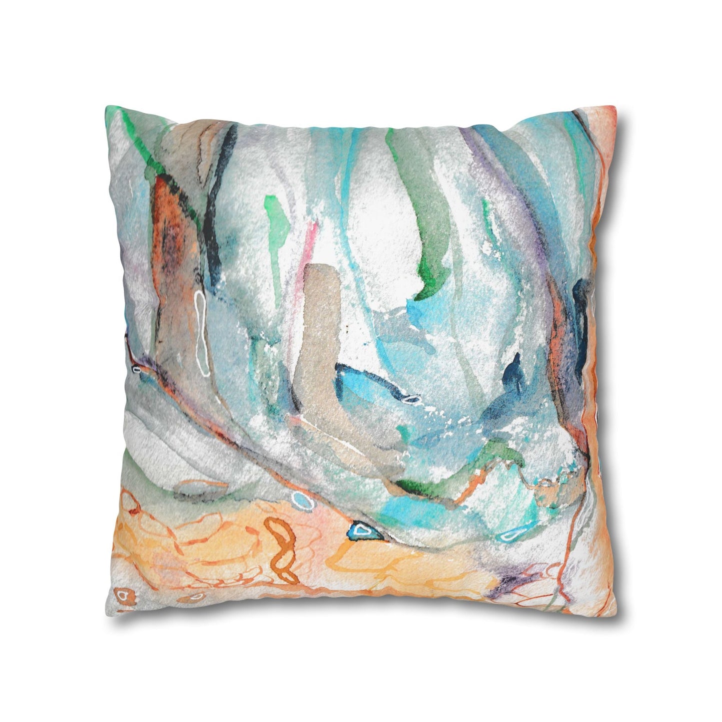 Cushion Cover with Australian Bush Landscape Detail - Artmakeyourmark.com