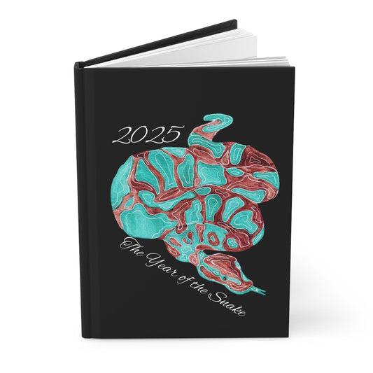 Hardcover Matte Journal with 2025 Year of the Snake - Artmakeyourmark.com