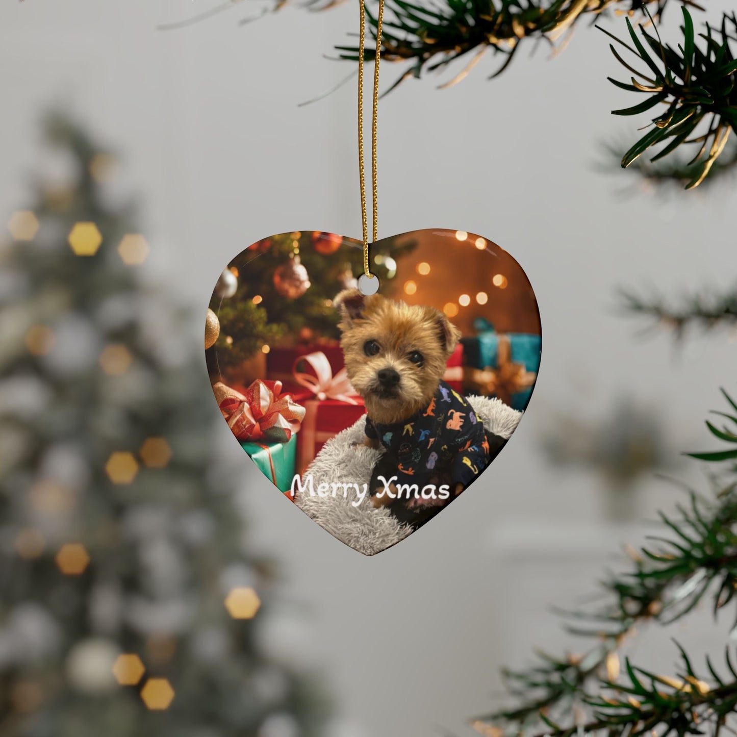 Personalised Ceramic Christmas Ornaments - Artmakeyourmark.com